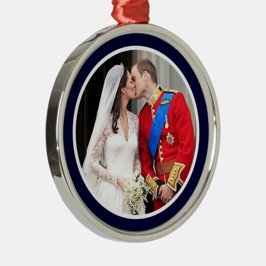 Royal Wedding Metalen Ornament (Rechts)