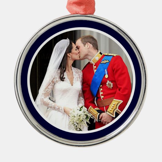 Royal Wedding Metalen Ornament (Voorkant)