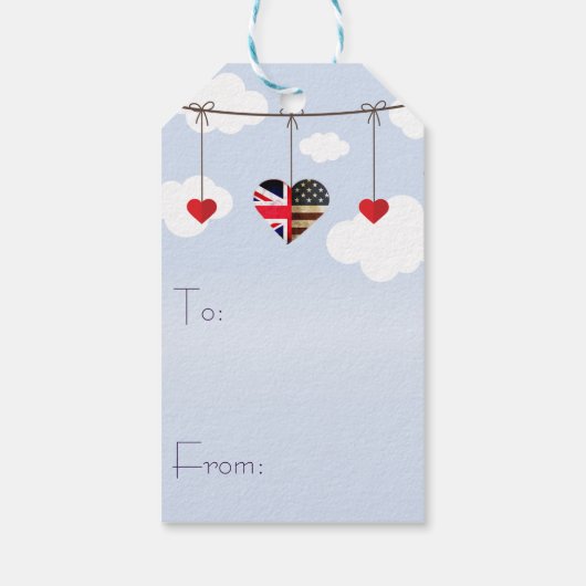 Royal Wedding Party Cadeauartikelen Cadeaulabel (Achterkant)