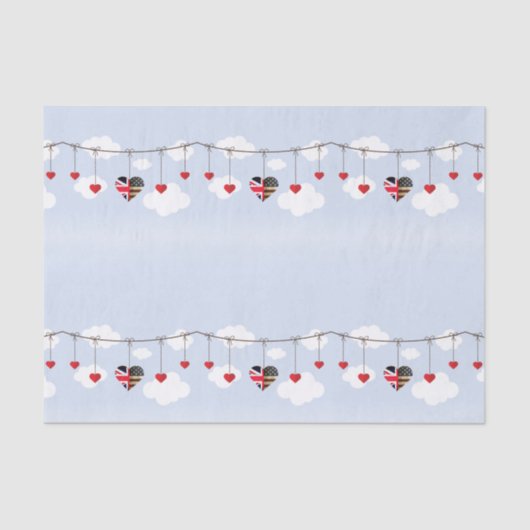 Royal Wedding Party Cadeauartikelen Tissuepapier (Voorkant)