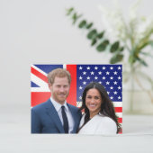 Royal Wedding Prince Harry en Meghan Markle Briefkaart (Staand voorkant)