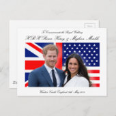 Royal Wedding Prince Harry en Meghan Markle Briefkaart (Voorkant / Achterkant)