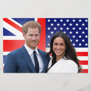 Royal Wedding Prince Harry en Meghan Markle Briefpapier