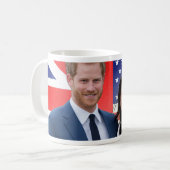 Royal Wedding Prince Harry en Meghan Markle Koffiemok (Voorkant links)