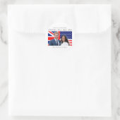 Royal Wedding Prince Harry en Meghan Markle Ronde Sticker (Tas)