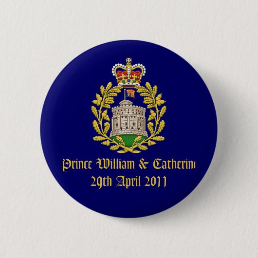 Royal Wedding Ronde Button 5,7 Cm (Voorkant)