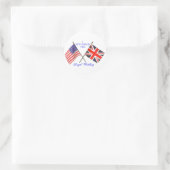 Royal Wedding Ronde Sticker (Tas)
