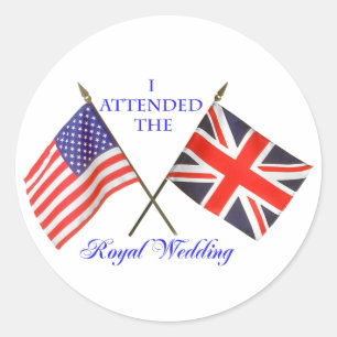Royal Wedding Ronde Sticker