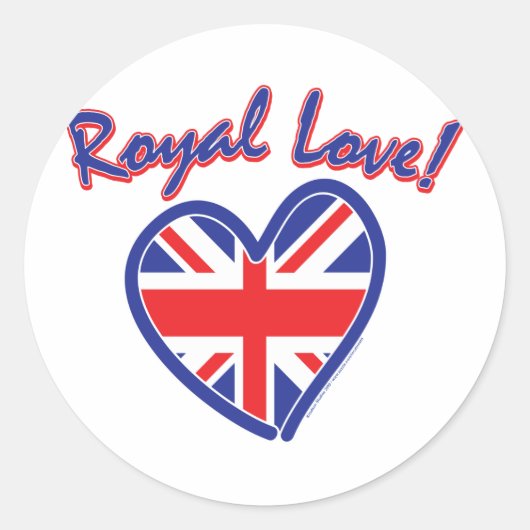 Royal Wedding Ronde Sticker (Voorkant)
