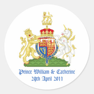 Royal Wedding Ronde Sticker