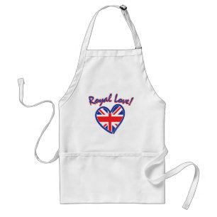 Royal Wedding, Royal Love, Union Jack Heart Standaard Schort