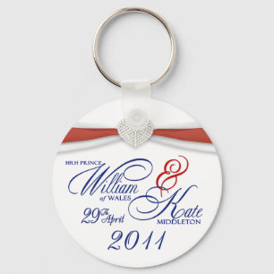 Royal Wedding Souvenir - William & Kate Key Rings Sleutelhanger