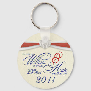 Royal Wedding Souvenir - William & Kate Key Rings Sleutelhanger