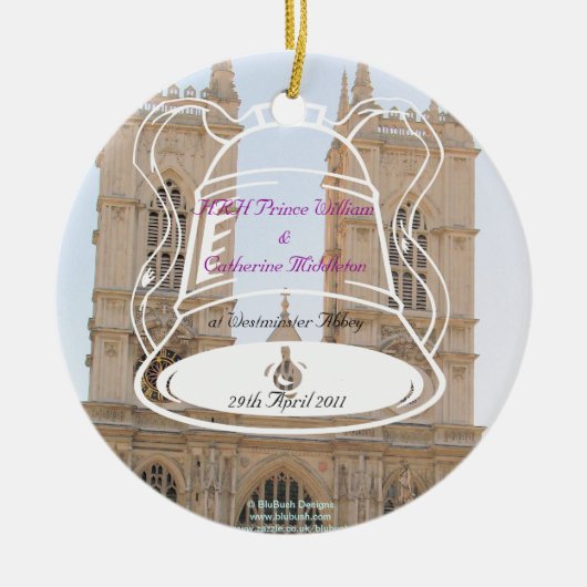 Royal Wedding Souvenirs Keramisch Ornament (Voorkant)