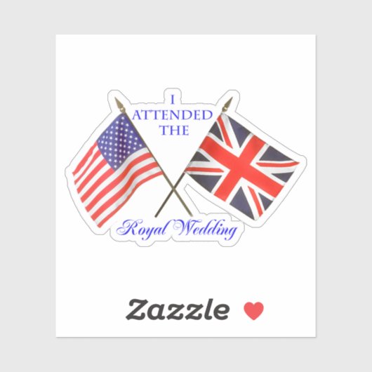 Royal Wedding Sticker (Vel)