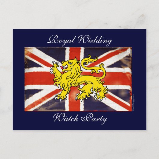Royal Wedding Watch Party Briefkaart (Voorkant)