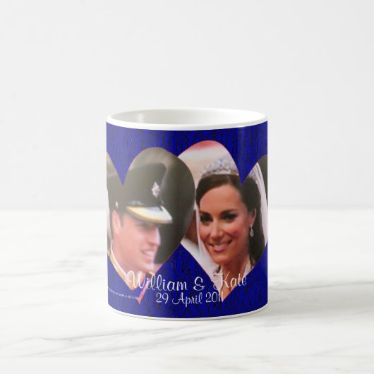 Royal Wedding William en Kate hearts mok (Center)