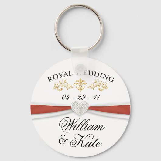 Royal Wedding - William & Kate Elegant Keepsakes Sleutelhanger (Voorkant)