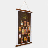 ROYAL WHISKY COLLECTIE INSPIREREND AFDRUKKING HANGEND WANDKLEED (Gebogen)