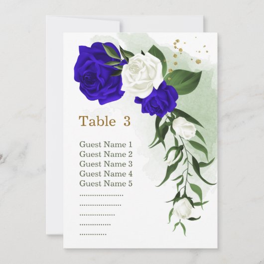 royal white floral greenery secard kaart (Voorkant)