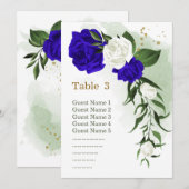 royal white floral greenery secard kaart (Voorkant / Achterkant)
