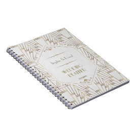 Royal White Goud Great Gatsby Trouw Planner Notitieboek
