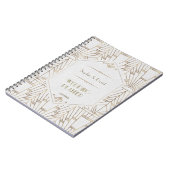 Royal White Goud Great Gatsby Trouw Planner Notitieboek (Linkerzijde)