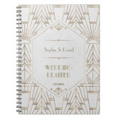 Royal White Goud Great Gatsby Trouw Planner Notitieboek (Voorkant)