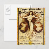 Royal Worcester corsets Briefkaart (Voorkant / Achterkant)