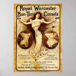 Royal Worcester corsets Poster