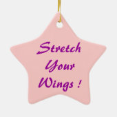 Royal Yoga Angel Keramisch Ornament (Achterkant)
