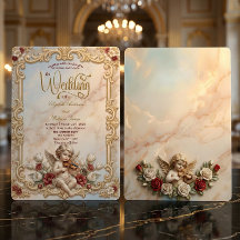 Royalcore Baroque Cherub Violin Art Wedding  