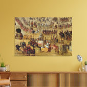 Royale en Carrousel in 1612 Canvas Afdruk (Insitu (Woonkamer))