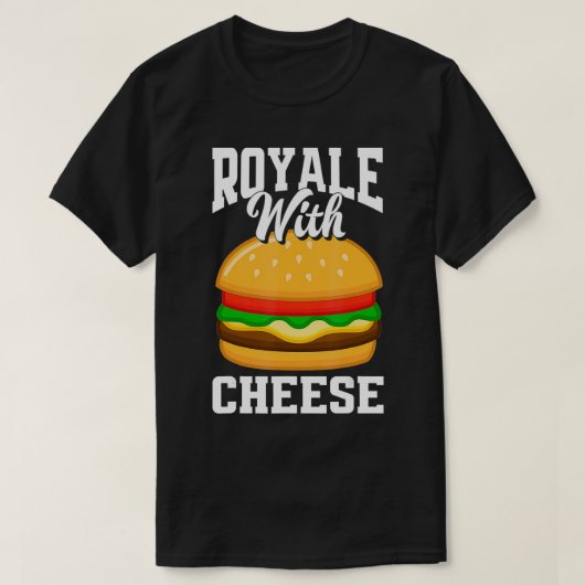 Royale met kaas Funny Cheeseburger Lover Burger T-shirt (Design voorkant)