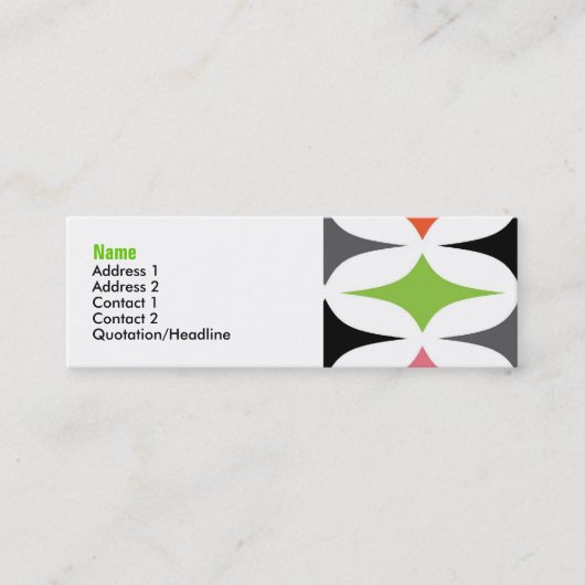 Royale-profielkaart Mini Visitekaartje (Voorkant)