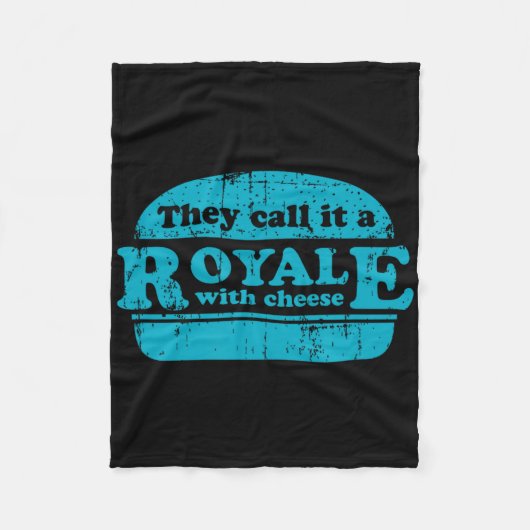 Royale With Cheese Burgerliefhebber  Fleece Deken (Voorkant)