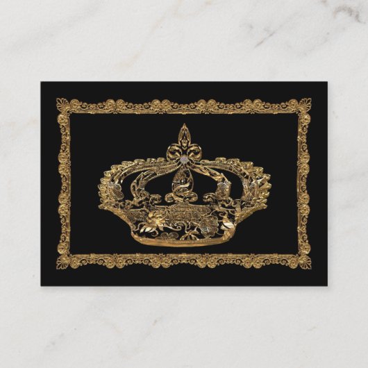 Royalee Catherine Crown Elegant Professional Visitekaartje (Voorkant)