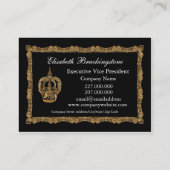 Royalee Catherine Crown Elegant Professional Visitekaartje (Achterkant)