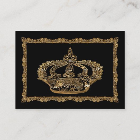 Royalee Catherine Crown Elegant Professional Visitekaartje (Voorkant)