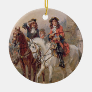 Royalisten (olie op het paneel) (paar 124465) keramisch ornament
