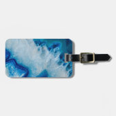 Royally Blue Agate Bagagelabel (Voorkant horizontaal)