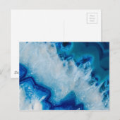 Royally Blue Agate Briefkaart (Voorkant / Achterkant)