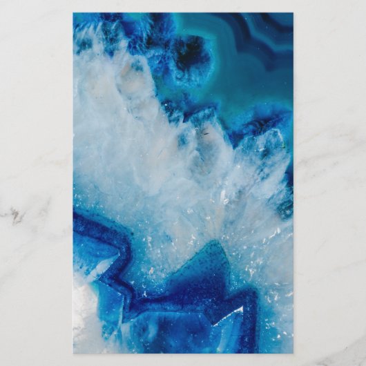 Royally Blue Agate Briefpapier (Voorkant)