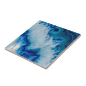 Royally Blue Agate Tegeltje (Zijkant)
