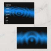 Royally Elegant Blauw visitekaartje sjabloon (Voorkant / Achterkant)