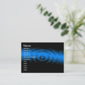 Royally Elegant Blauw visitekaartje sjabloon (Staand voorkant)