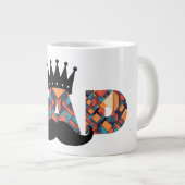 Royally Geweldige Dad: Geometrische Patroon Mok (Voorkant rechts)