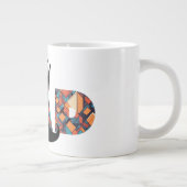 Royally Geweldige Dad: Geometrische Patroon Mok (Rechts)