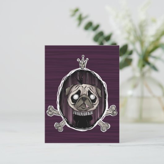 _royally pugged briefkaart (Staand voorkant)