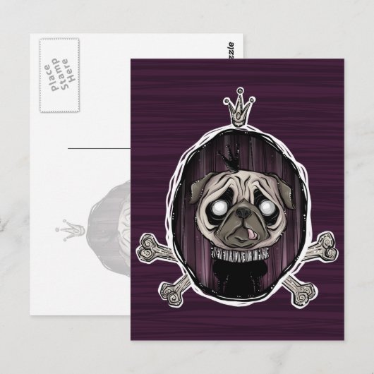 _royally pugged briefkaart (Voorkant / Achterkant)